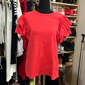 Express Ruffle sleeve top